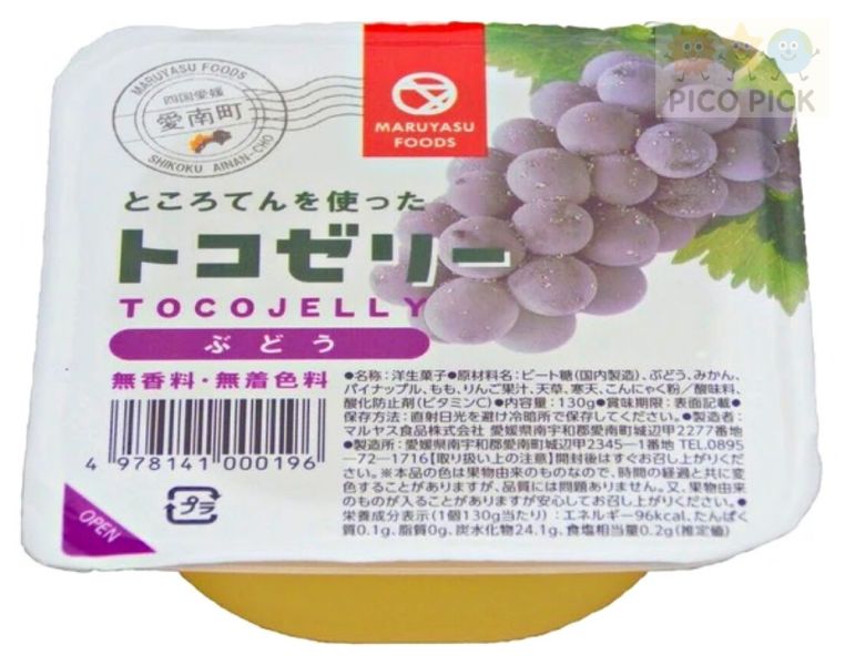 日本直送 TOCOJELLY 果肉風味蒟蒻果凍杯｜橘子／鳳梨／白桃／葡萄／甘夏柚子 