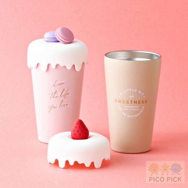 日本｜Franc Franc甜點造型保冷保溫杯｜馬卡龍/草莓兩款可選 