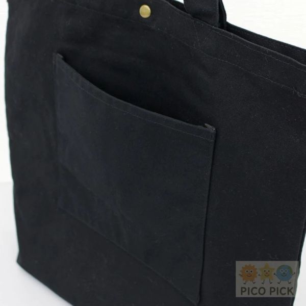 日本【Monchichi × Hello Kitty 聯名刺繡托特包 / 刺繡托特包小提袋】黑色A4手提袋 