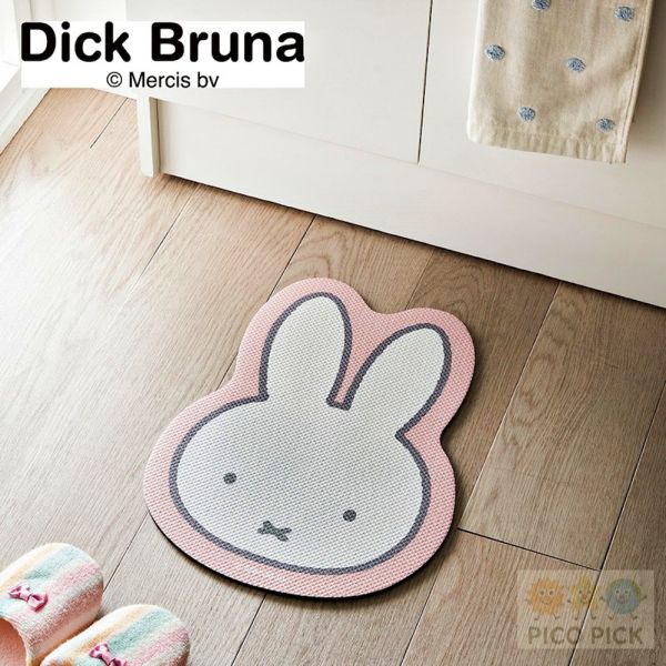 日本 Miffy 米飛兔造型防滑PVC地墊｜可愛浴室墊 廚房墊 門口墊 防滑腳踏墊 
