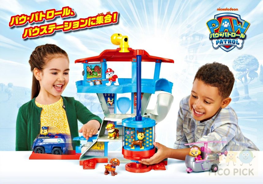 日本正版｜2025年9月最新上市｜汪汪隊立大功 變身總部滑道組｜Chase變身電梯＋滑道救援（附2隻Chase＋警車） 
