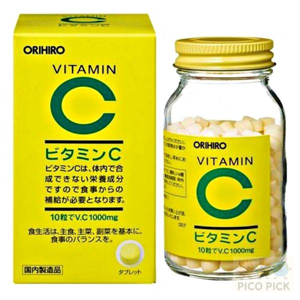 日本｜ORIHIRO 維他命C 1000mg 錠劑 300錠｜高含量 維他命C 補充 