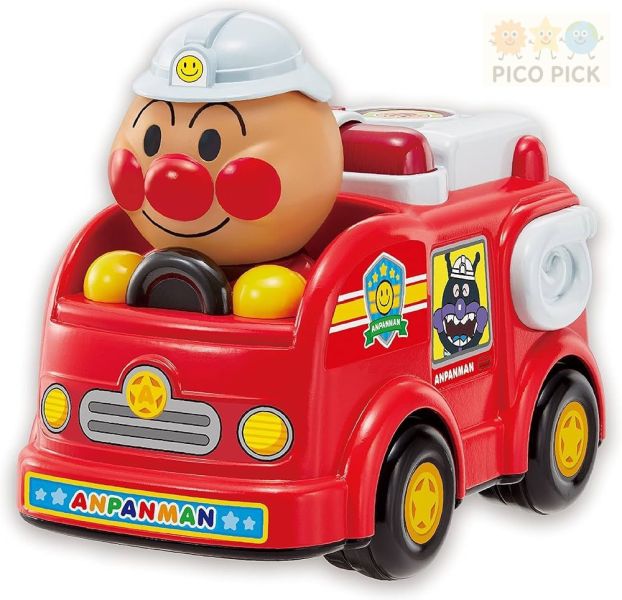 日本正版｜麵包超人 發聲小車系列（消防車/警車/麵包車）｜幼兒玩具｜麵包超人車車 