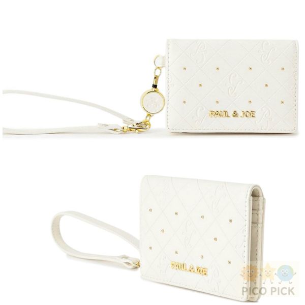 日本 PAUL & JOE 花卉圖案 票卡夾｜通勤證件夾｜可拆式手腕帶｜多卡層設計 