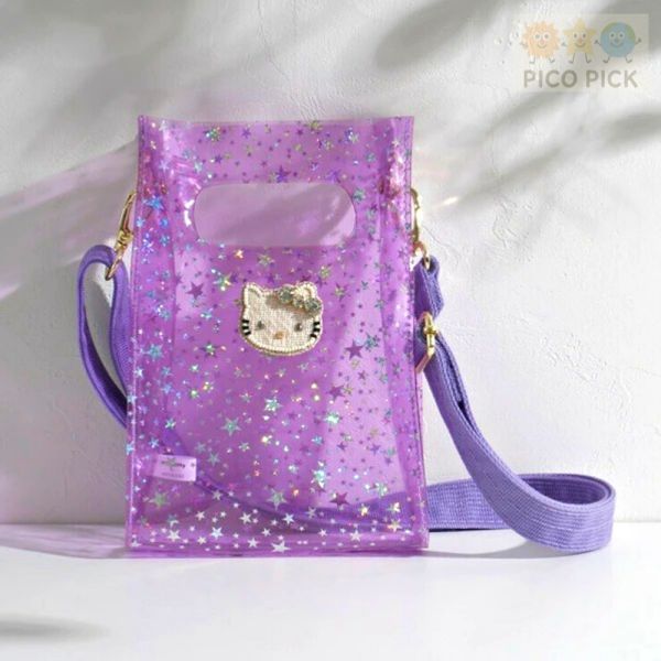 日本直送 Hello Kitty × MAYGLOBE 星星透明斜背包｜肩背包｜隨身小包 