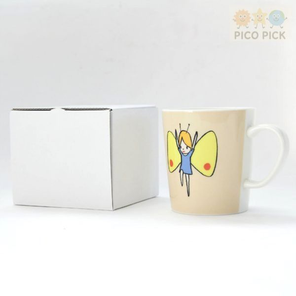 日本直送｜日本官方正版奈良美智 × ARABIA 蝴蝶女孩馬克杯 