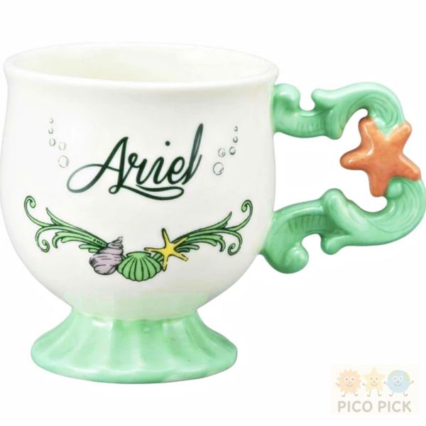 現貨當日出 日本迪士尼 小美人魚 Ariel 系列陶瓷餐具｜茶壺／馬克杯／甜點盤／水杯 