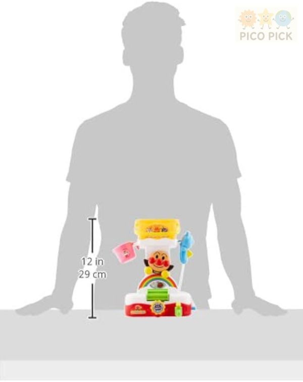 日本 正版Anpanman 麵包超人 洗澡玩具 旋轉水車＆灑水桶 