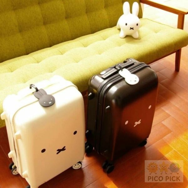 本直送｜Miffy 造型行李吊牌【黑白兩色可選】米飛兔旅行配件 