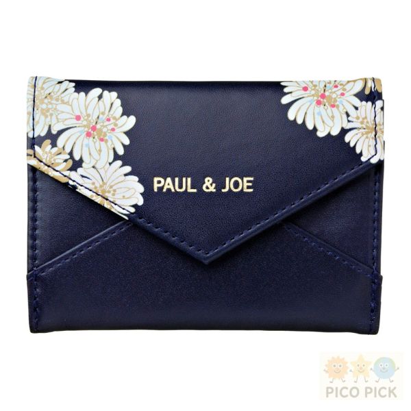 日本正版PAUL & JOE 2025秋冬新款｜卡片夾包｜三款選擇（海軍藍／粉色插畫／奶油貓咪） 