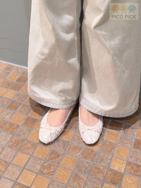 日本直送｜Le Talon 流蘇感亮片芭蕾平底鞋（3色可選） 