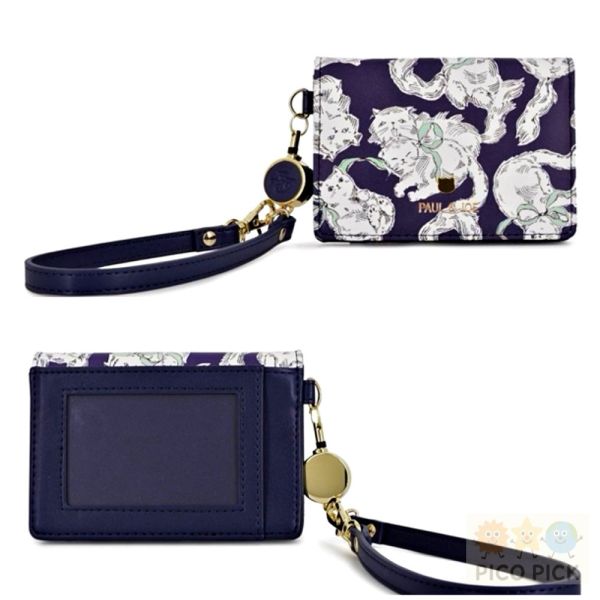 日本 PAUL & JOE 花卉圖案 票卡夾｜通勤證件夾｜可拆式手腕帶｜多卡層設計 