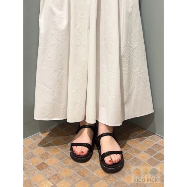 日本 直送Le Talon 水鑽織帶休閒涼鞋（黑／卡其／粉） Le Talon全系列代購 