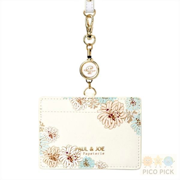 現貨+預購｜日本正版PAUL & JOE 菊花系列｜伸縮卡套｜證件套 ID卡套（粉／白） 
