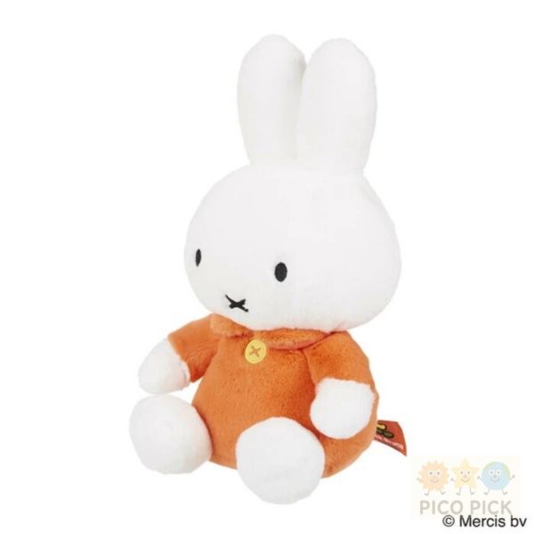 日本直送｜米菲兔 Miffy 經典造型坐姿絨毛娃娃（橘色衣） 