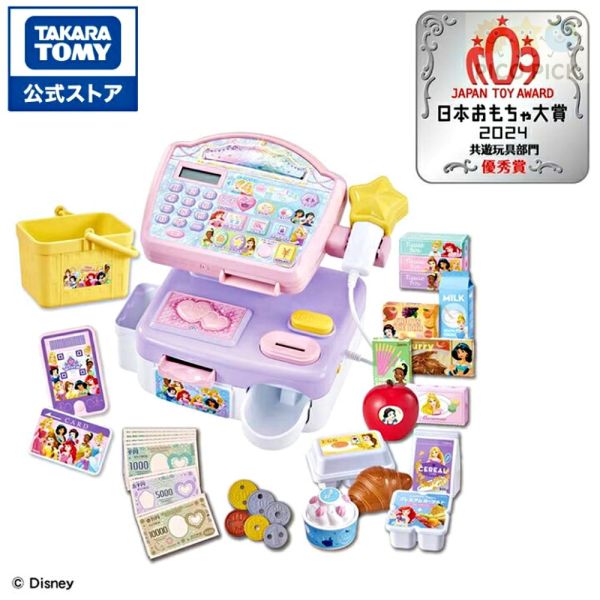 日本直送 Takara Tomy 迪士尼公主歡樂收銀機玩具｜角色扮演／兒童收銀台/2024 日本玩具大賞優秀賞 