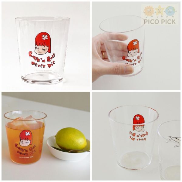 日本直送｜奈良美智 官方正版玻璃杯（飛行狗／Rock’n Roll・2款可選） 