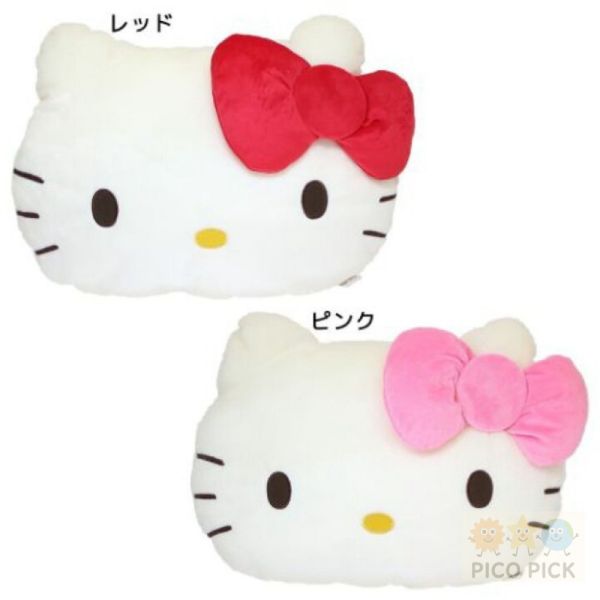 日本三麗鷗 Hello Kitty 臉型抱枕｜大型臉型靠墊 