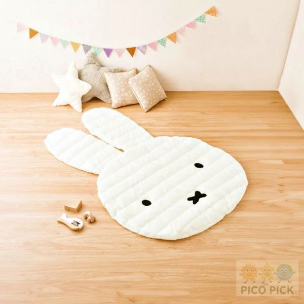日本 Miffy 米飛兔｜造型地墊／遊戲墊｜約100×135cm 