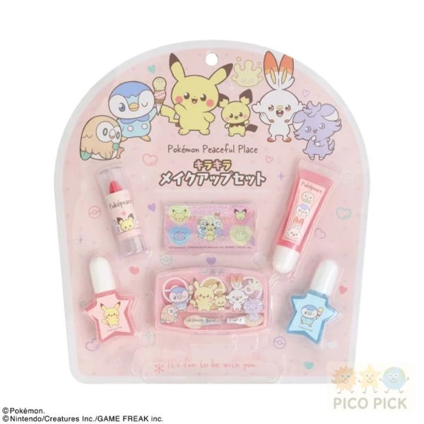 日本 超可愛兒童化妝禮盒組 角落生物 寶可夢 庫洛米 大耳狗 