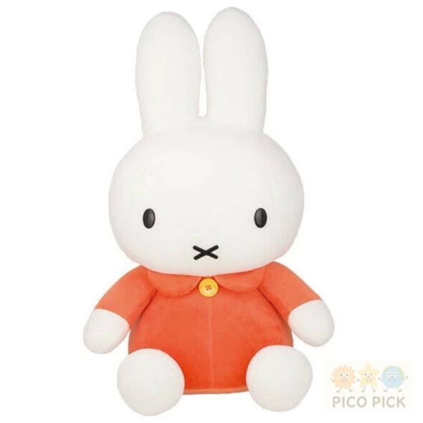 日本直送｜米菲兔 Miffy 經典造型坐姿絨毛娃娃（橘色衣） 
