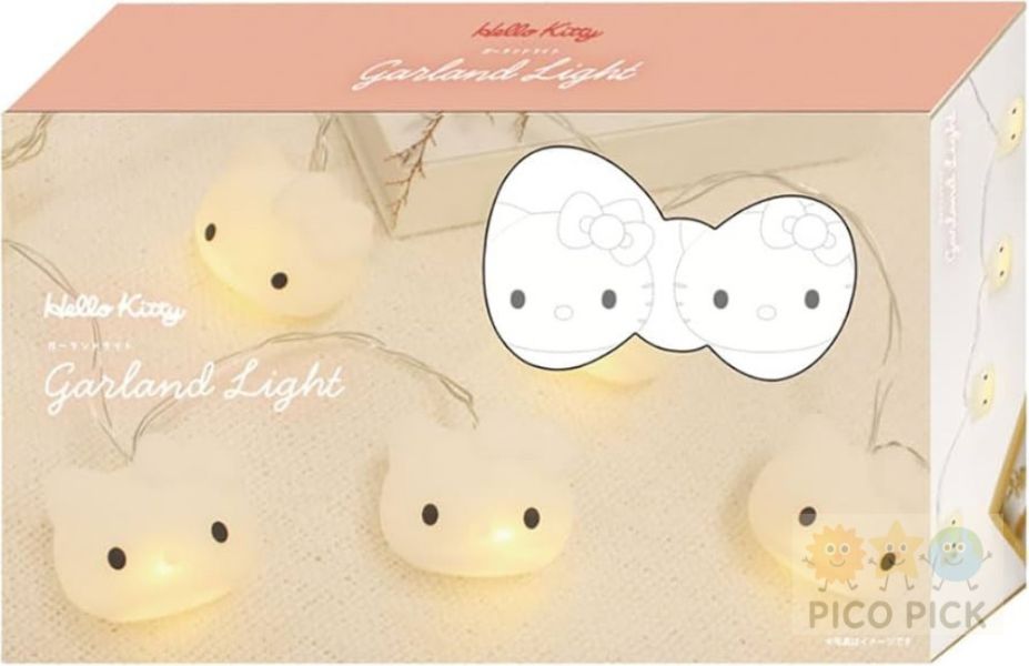 日本三麗鷗 Hello Kitty USB燈串燈｜矽膠造型掛飾燈 Garland Light 