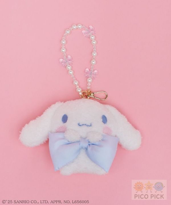 日本直送 ｜Maison de FLEUR × Sanrio 聯名系列｜角色抱蝴蝶結小物組／髮夾／珍珠吊飾／毛巾手帕/小包吊飾 