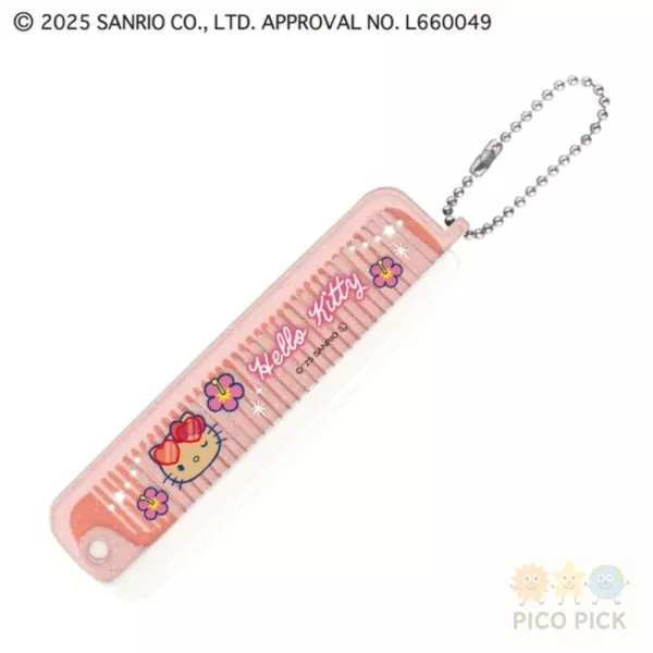 日本 直送【預購】Sanrio 日燒×夜間泳池派對 卡片鏡 卡片型鏡子 日本製 隨身折疊梳 