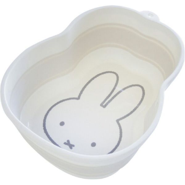 日本正版 Miffy 米飛兔 折疊收納洗衣桶｜多功能5L洗桶｜折疊收納籃｜手洗籃 