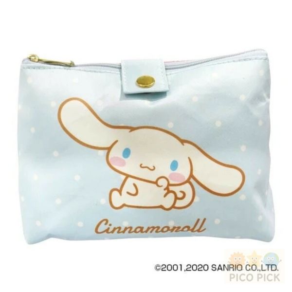 日本直送｜Sanrio大耳狗 鏡子立架化妝包】附鏡面收納袋＋面紙口袋功能 