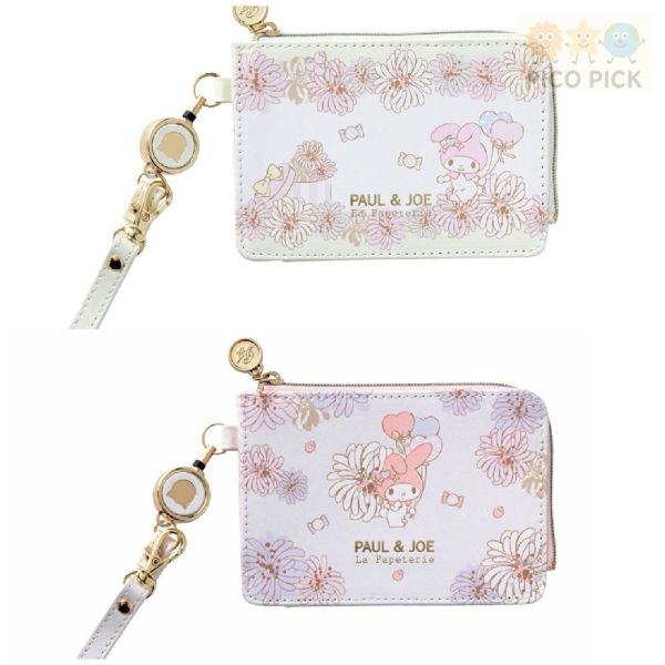 日本 Paul & Joe × My Melody 票卡夾 / 摺疊式眼鏡盒 Paul & Joe 聯名、My Melody 票卡夾、My Melody 眼鏡盒、摺疊眼鏡盒、Sanrio 卡套、日本正版授權、可愛票卡夾、Sanrio 眼鏡盒