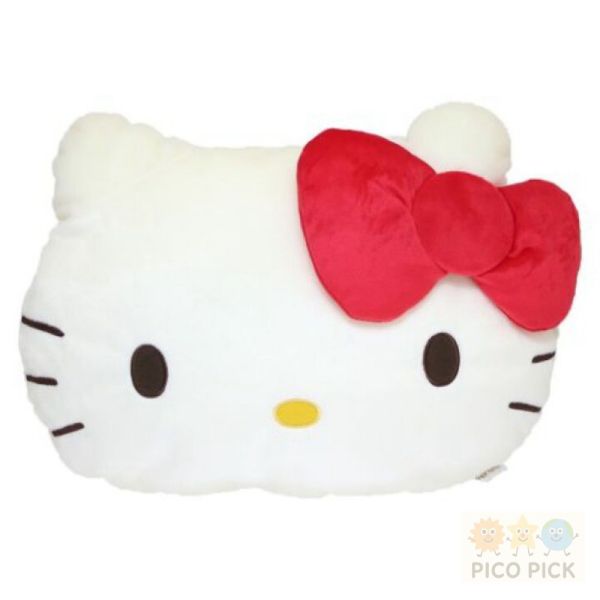 日本三麗鷗 Hello Kitty 臉型抱枕｜大型臉型靠墊 