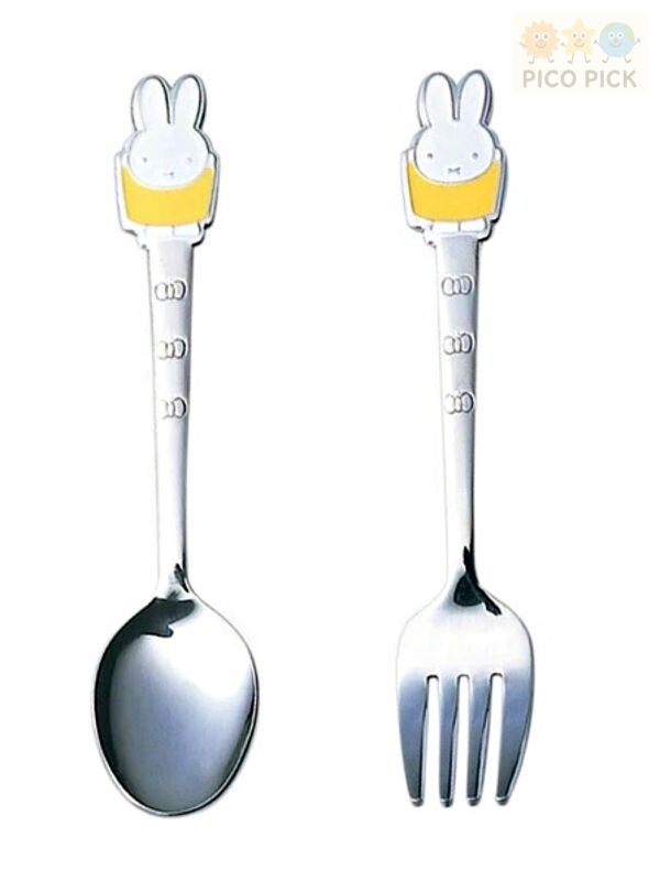 日本直送 日本製Miffy 米飛兔 兒童餐具 湯匙／叉子｜（三色可選） 