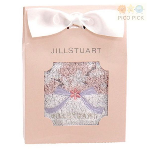 日本【JILL STUART】甜美刺繡迷你毛巾禮盒（25×25cm/4款） 