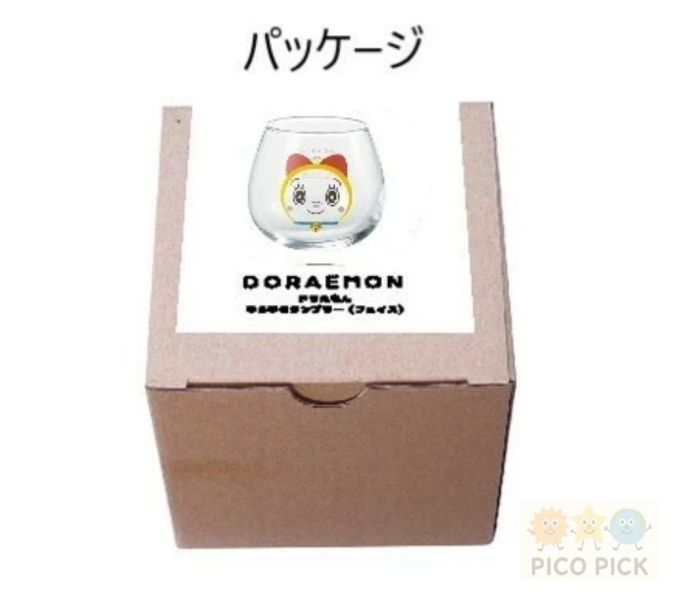 日本直送 日本正版哆啦A夢搖搖玻璃杯｜哆啦美 Doraemon 透明水杯 茶杯 酒杯 320ml 