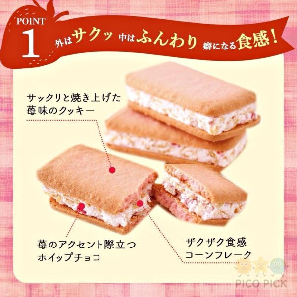 日本 博多風美庵 期間限定 九州福岡 甘王草莓餅乾 草莓奶油夾心巧克力餅乾 日本甜點 日式點心 人氣甜點 伴手禮 