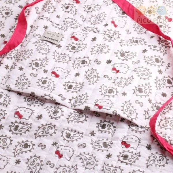 日本【品牌聯名｜Hello Kitty × MAYGLOBE】手工印花圍裙 