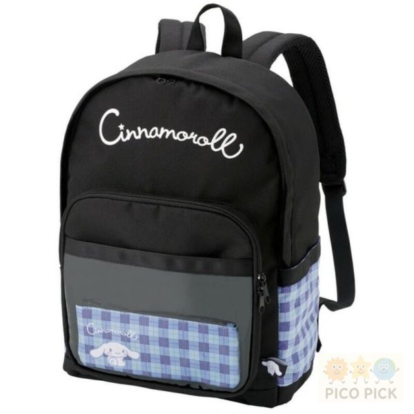 日本直送｜Sanrio角色格紋透明口袋後背包 附小物收納包 