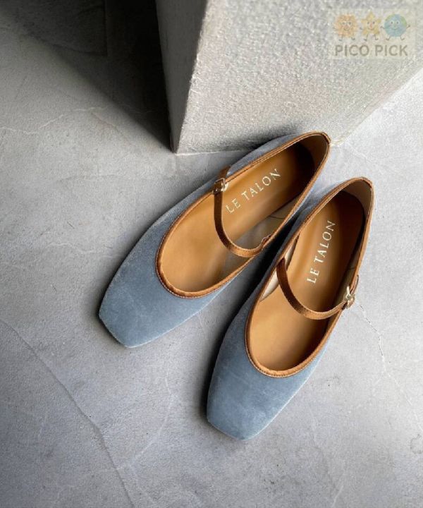 日本直送｜Le Talon 方頭瑪麗珍平底鞋（多色可選） 