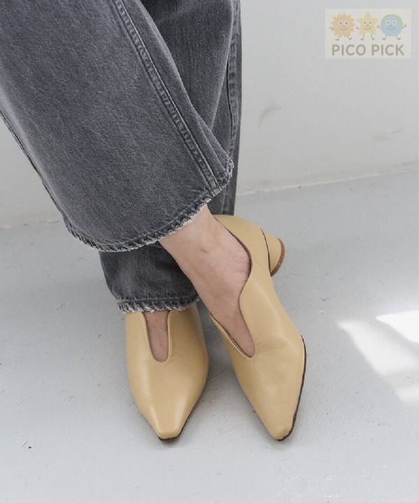 日本直送｜Le Talon 深口方頭低跟鞋（3色可選） 