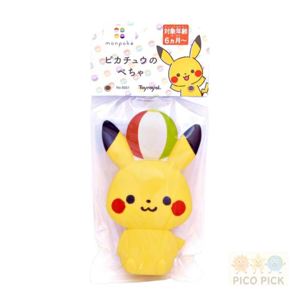 歡慶新賣場 網路最低價 【日本直送｜monpoké 寶可夢ぺちゃ系列】皮卡丘・伊布 啾啾安撫玩具｜固齒玩具 