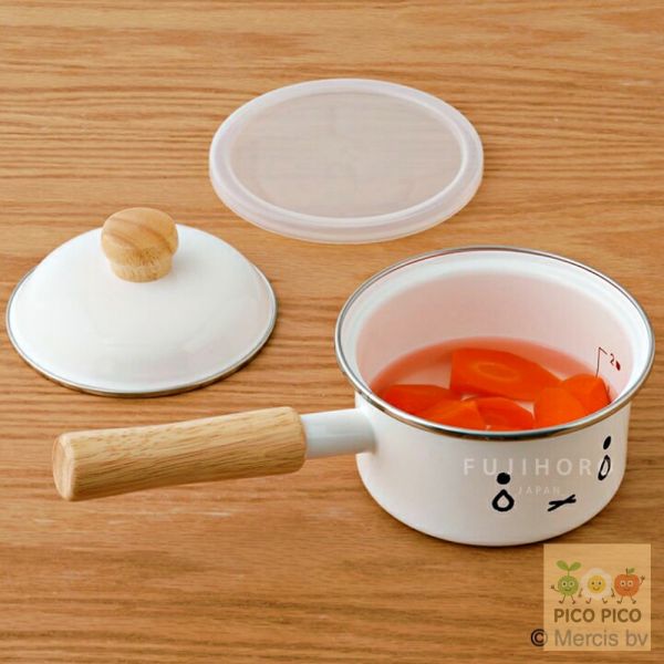 日本直送｜富士琺瑯 FUJIHORO × Miffy & Boris Face 白色琺瑯系列｜牛奶鍋／雙耳鍋／附蓋醬汁鍋 