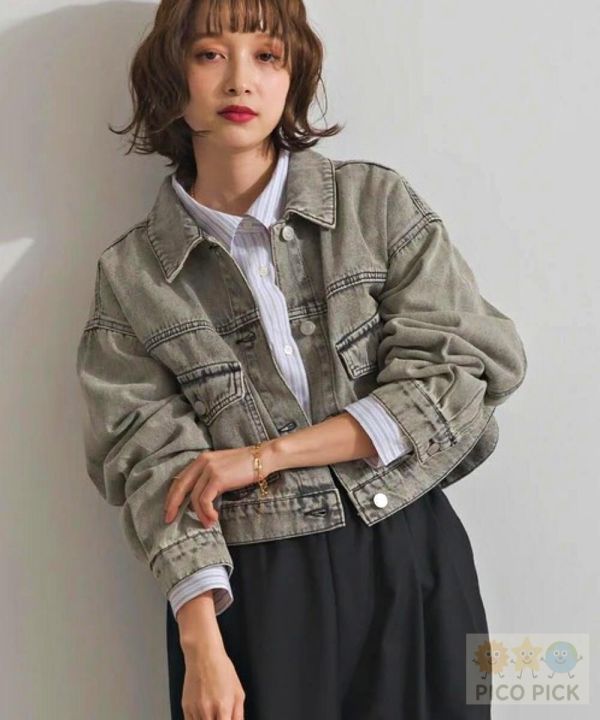 日本 2026春裝 Elencare Due｜10oz短版牛仔外套 短版牛仔外套 牛仔外套 牛仔外套女 短版外套 