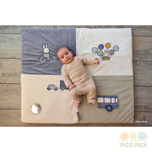 日本直送｜Miffy 嬰兒可機洗遊戲墊柔軟爬行墊 新生兒禮物 安全防滑寶寶地墊 