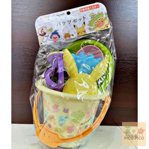 歡慶新賣場 網路最低價 日本直送｜monpoké 寶可夢 沙灘玩具組｜寶可夢造型玩沙桶組 