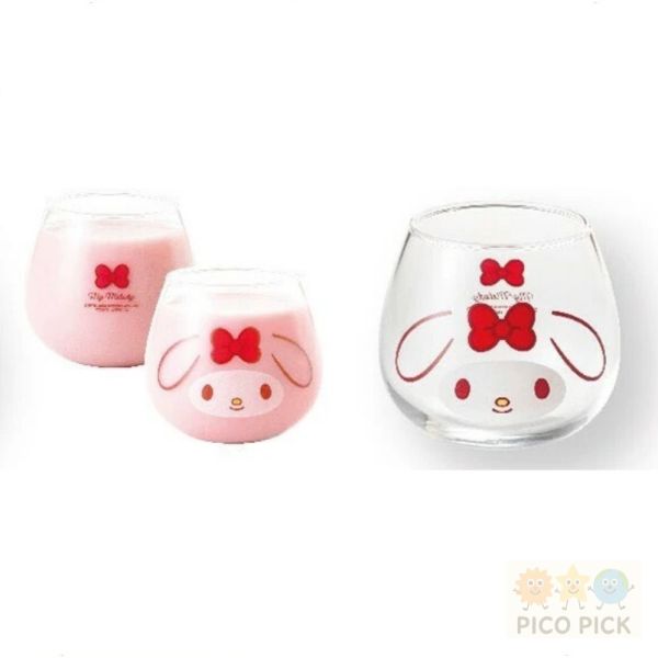 日本直送 日本製正版Sanrio搖搖玻璃杯｜Hello Kitty・布丁狗・大耳狗・美樂蒂 透明水杯 茶杯 酒杯 320ml 