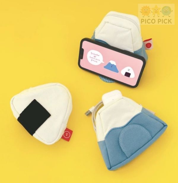 日本直送 Decole 富士山造型可站立萬用包 手機收納包｜交換禮物・小物收納 