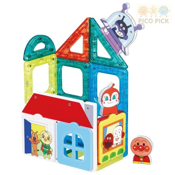 日本正版｜Anpanman 麵包超人 磁力片 建構片組 Magpanel 