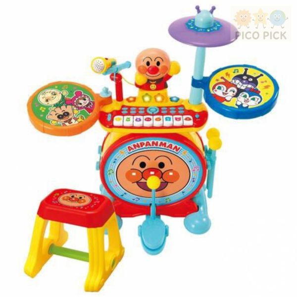 日本 Anpanman 麵包超人 爵士電子鼓鍵盤組 