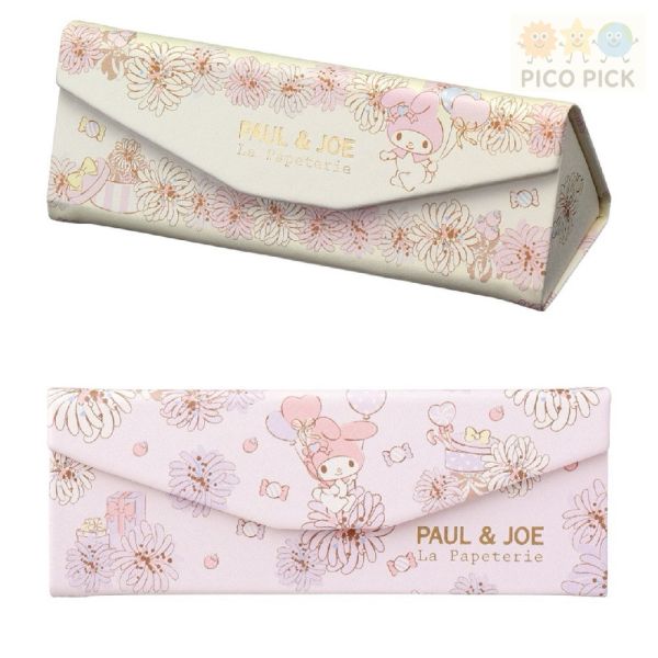 日本 Paul & Joe × My Melody 票卡夾 / 摺疊式眼鏡盒 Paul & Joe 聯名、My Melody 票卡夾、My Melody 眼鏡盒、摺疊眼鏡盒、Sanrio 卡套、日本正版授權、可愛票卡夾、Sanrio 眼鏡盒